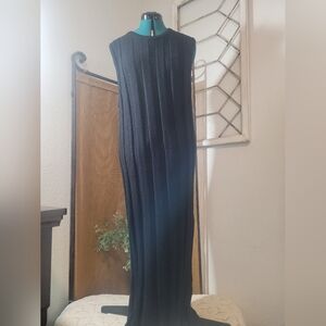 Free People Beach Black Ribbed Knit Maxi Dress Size Small. SOLD OUT ONLINE